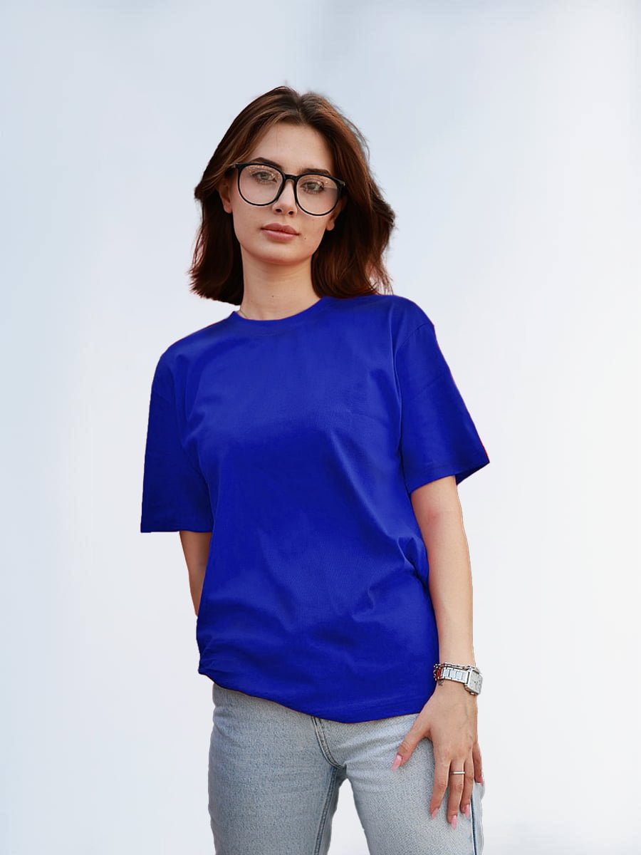 electric blue t shirt ladies